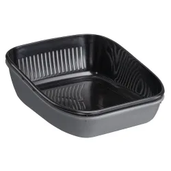 Ferplast Antibakterielle Katzentoilette Birba Sanitized - grau / schwarz