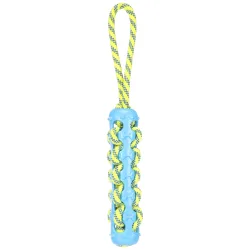 Flamingo Hundespielzeug Tofla Zerrseil und Stick - Ø 5 x L 40 cm