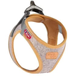 Curli Vest Geschirr Alpine Clasp, hellgrau - Grösse S: Brustumfang 38,3 - 43,3 cm
