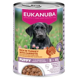 Eukanuba Puppy Reich an Pute mit Karotten - Sparpaket: 12 x 400 g