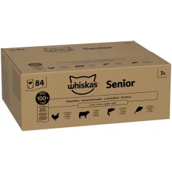 Jumbopack Whiskas Senior Frischebeutel 84 x 85 g - 7+ Gemischte Auswahl in Gelee