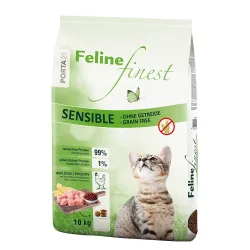 Sparpaket: 2 x 10 bzw. 2 kg Porta 21 - Feline Finest Sensible - Grain Free (2 x 10 kg)