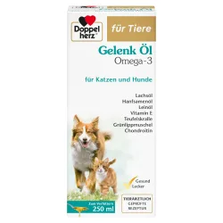 Doppelherz Gelenk Öl Omega-3 für Katzen und Hunde - 2 x 250 ml