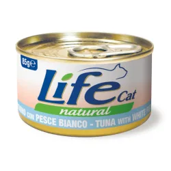Sparpaket Life Cat Natural Adult 12 x 85 g - Thunfisch mit Weissfisch