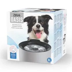 Zeus Oasis Trinkbrunnen, grau - 6 l