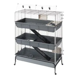 Ferplast Kleintierkäfig Vital 120 3-stöckig - L 120 x B 60 x H 167 cm