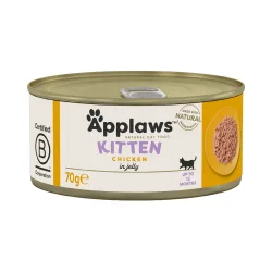 Mega-Sparpaket: 48 x 70 g Applaws Katzenfutter Kitten in Jelly - Huhn