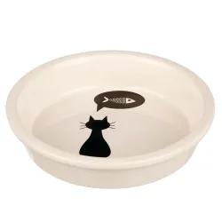Trixie Keramiknapf mit Katzenmotiv - 250 ml, Ø 13 cm