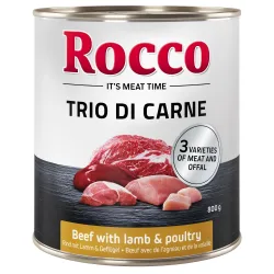 Sparpaket Rocco Classic Trio di Carne 24 x 800 g - Rind, Lamm & Geflügel