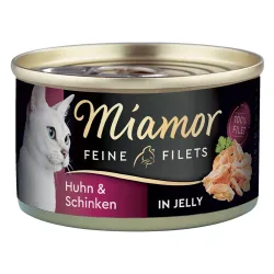Miamor Feine Filets 1 x 100 g - Huhn & Schinken in Jelly