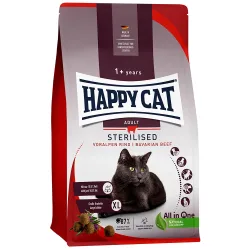 Happy Cat Sterilised Adult Voralpen-Rind - Sparpaket: 2 x 4 kg