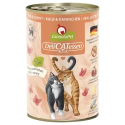 GranataPet DeliCatessen 6 x 400 g - Kalb & Kaninchen