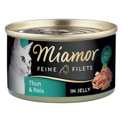 Sparpaket: 12 x 100 g Miamor Feine Filets - Heller Thunfisch & Gemüse in Jelly