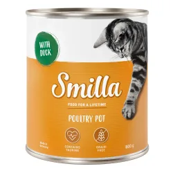 Smilla Geflügeltöpfchen 6 x 800 g - zartes Geflügel mit Geflügelherzen