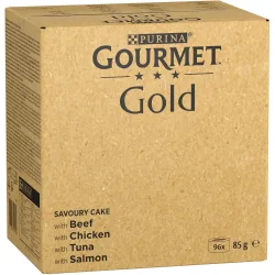 GOURMET Gold Raffiniertes Ragout Katzennassfutter Sorten-Mix 96x85g