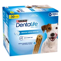PURINA Dentalife Tägliche Zahnpflege-Snacks für kleine Hunde (7-12 kg) - 30 Sticks (10 x 49 g)