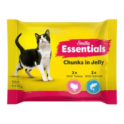 Smilla Essentials Frischebeutel Häppchen in Gelee - 4 x 85 g (2 Sorten gemischt)