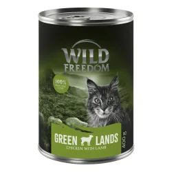 Wild Freedom Adult 6 x 400 g - getreidefreie Rezeptur - Green Lands - Lamm & Huhn
