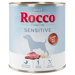 Rocco Sensitive 6 x 800 g - Neue Rezeptur - Lamm mit Reis
