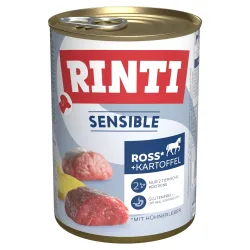 Sparpaket RINTI Sensible 12 x 400 g - Ross, Hühnerleber & Kartoffel