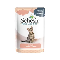 Sparpaket Schesir Katze Jelly Pouch 24 x 85 g - Kitten Thunfisch