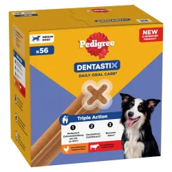 Pedigree Dentastix Tägliche Zahnpflege Hundesnack - Multipack: 168 Stück (4320 g) für mittelgrosse Hunde (10-25 kg)