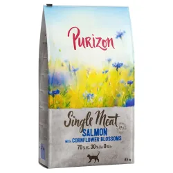 Purizon Single Meat Lachs mit Kornblumenblüten - 6,5 kg