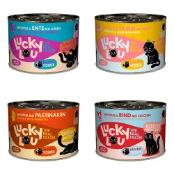 Lucky Lou Nassfutter Katze Adult Tasty Mixpaket 6x200 g Wild-Mix