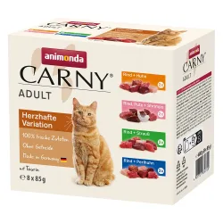 animonda Carny Nassfutter Katze Adult, Mixpaket Geflügel-Vielfalt 8x85 g
