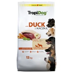 Tropidog Premium Adult Medium & Large Ente & Reis - Sparpaket: 2 x 12 kg