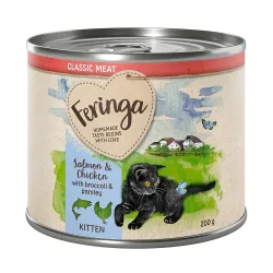Sparpaket Feringa Classic Meat Menü Kitten 24 x 200 g - Lachs & Huhn