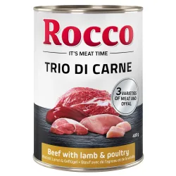 Sparpaket Rocco Classic Trio di Carne - 24 x 400 g - Rind, Lamm & Geflügel