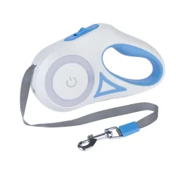 TIAKI Einziehbare Leine mit Licht Dragonfly, 3 m - bis 15 kg, ca. 3 m