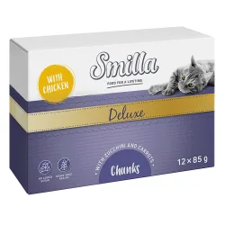 Smilla Deluxe Häppchen 48 x 85 g - mit Huhn, Zucchini & Karotten