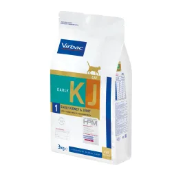 Virbac Veterinary HPM Cat Early Kidney & Joint Support KJ1 - Sparpaket: 2 x 3 kg