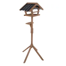TIAKI Vogelhaus mit Ständer 2 in 1 - L 55 x B 30 x H 150 cm