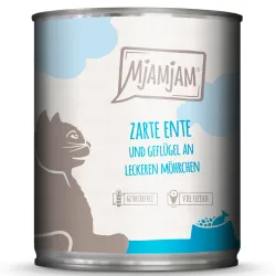 Sparpaket MjAMjAM 24 x 800 g - zarte Ente & Geflügel an leckeren Möhrchen