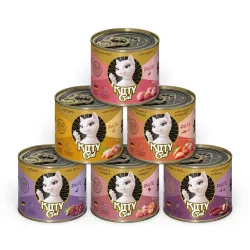 KITTY Cat Adult Pate 6 x 200 g - Mixpaket III (6 Sorten)