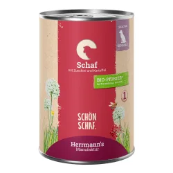 Herrmann's Selection Sensible 12 x 400 g - Schaf mit Bio-Zucchini & Bio-Kartoffeln