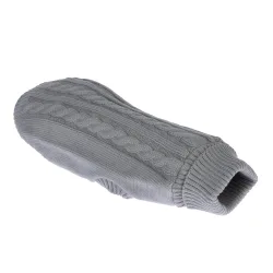 zooplus Basics Hundepullover, grau - ca. 45 cm Rückenlänge