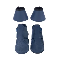 Nomad Tales Set Gamaschen & Hufglocken aus Kunstleder - 2 Gamaschen, Grösse XL