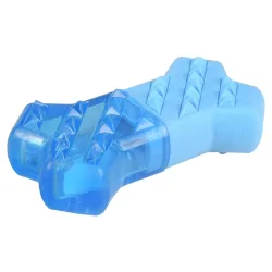 Flamingo Hundespielzeug Snowy Bone, blau - L 13,3 x B 7,4 x H 3,8 cm