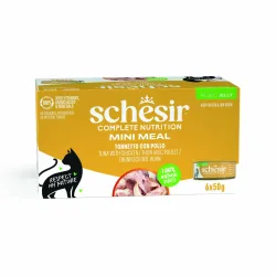 Sparpaket Schesir Complete Nutrition Filet in Gelee 24 x 50 g - Thunfisch mit Huhn