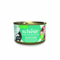 Schesir Complete Nutrition Filet in Gelee 6 x 85 g in Dosen - Thunfisch mit Dorade