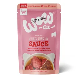 WOW Cat in Sosse 8 x 85 g - Rind
