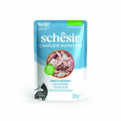 Sparpaket Schesir Complete Nutrition Filet in Gelee 24 x 85 g - Thunfisch mit Wolfsbarsch