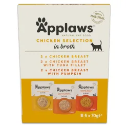 Probierpaket Applaws Pouch mit Brühe Mix 12 x 70 g - Mixpaket Hühnchen II (3 Sorten)