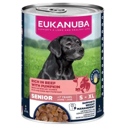 Eukanuba Senior Reich an Rind mit Kürbis - Sparpaket: 12 x 400 g