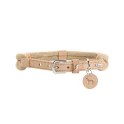 HUNTER Halsband Malia, beige/natur - Grösse 60/M-L: 45 - 54 cm Halsumfang