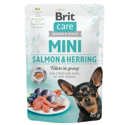 Brit Care Mini Sterilised in Gravy 24 x 85 g - Lachs & Hering